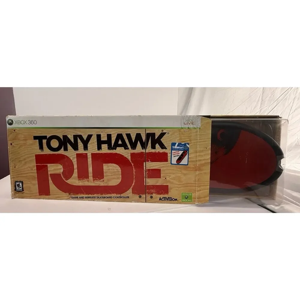 Tony Hawk Ride Xbox 360 Game + Wireless Skateboard Controller - New In Box